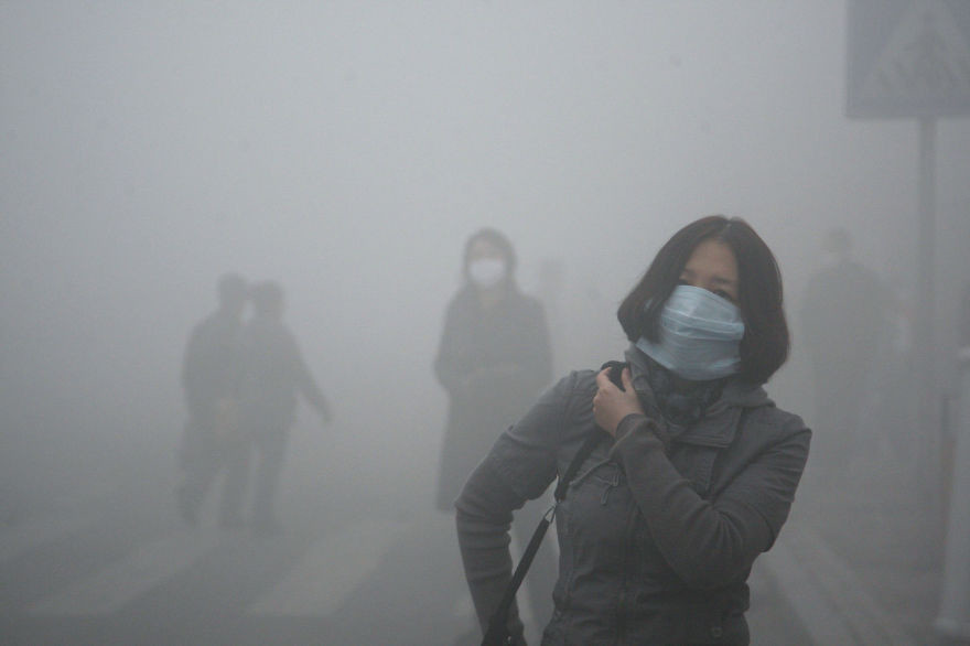 16. Смог в Пекине загрязнение, мир, фото