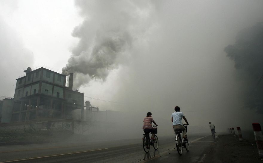 39. Завод в Юйтянь, Китай загрязнение, мир, фото