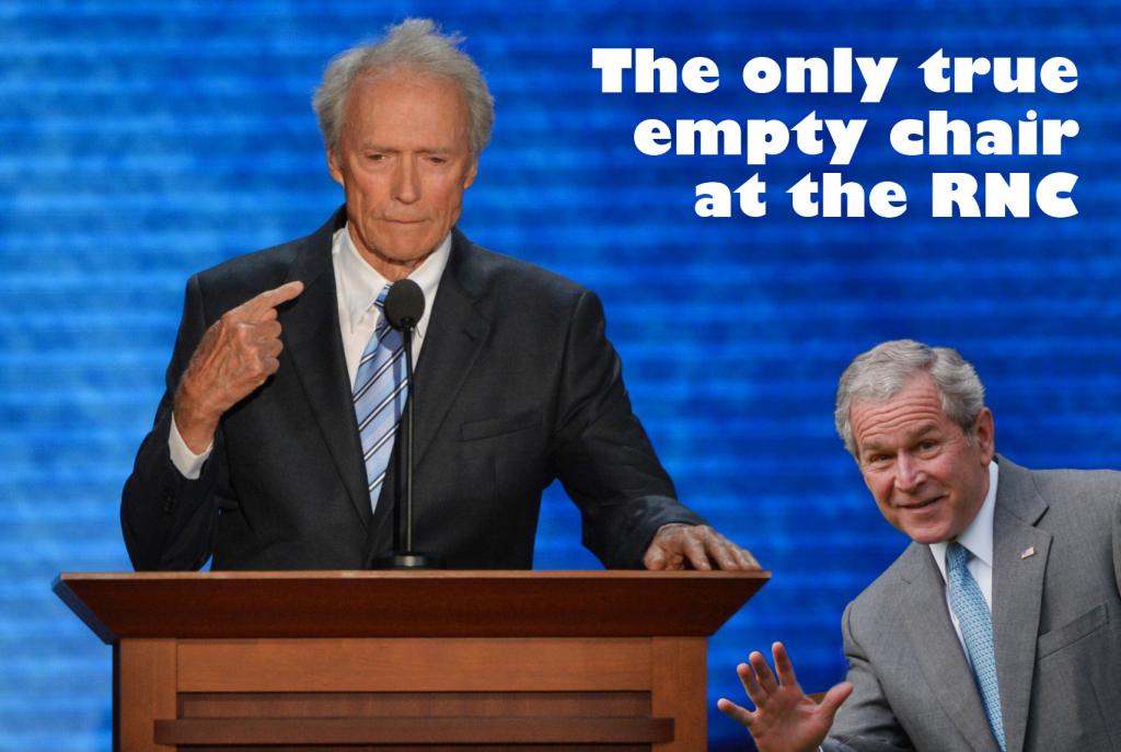 Clint Eastwood and the empty chair