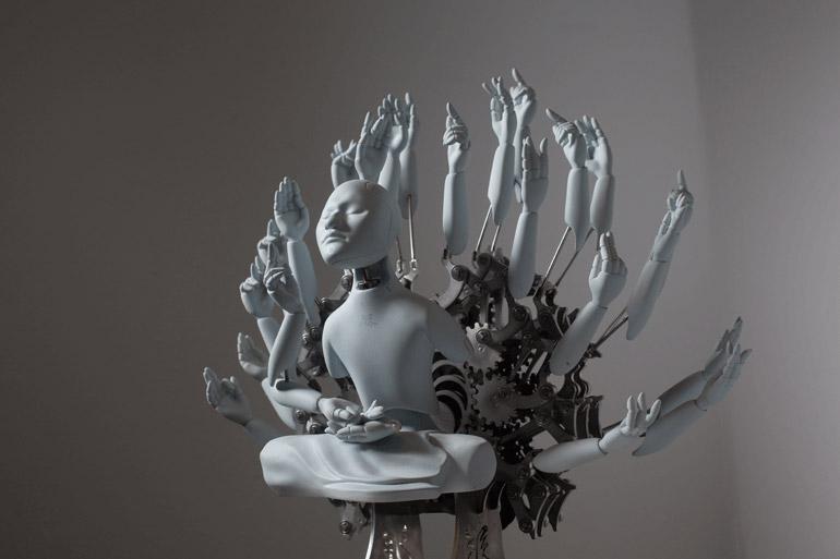 Meditating Cyborgs by Ziwon Wang