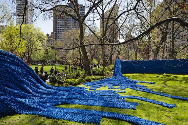 Red, Yellow and Blue, A Colorful Art Installation in New York City