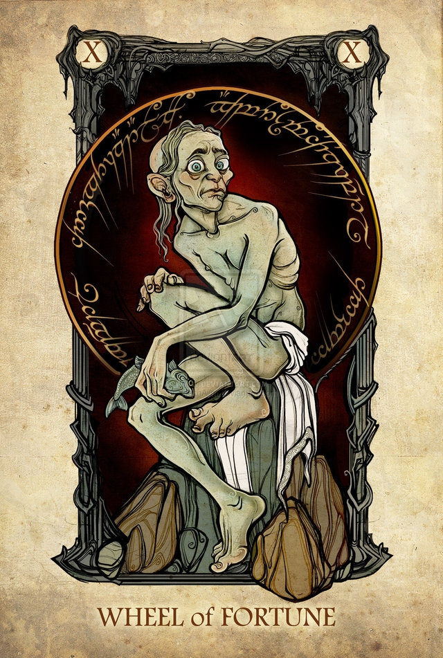 Lord of the Rings Characters Illustrated as Tarot Cards