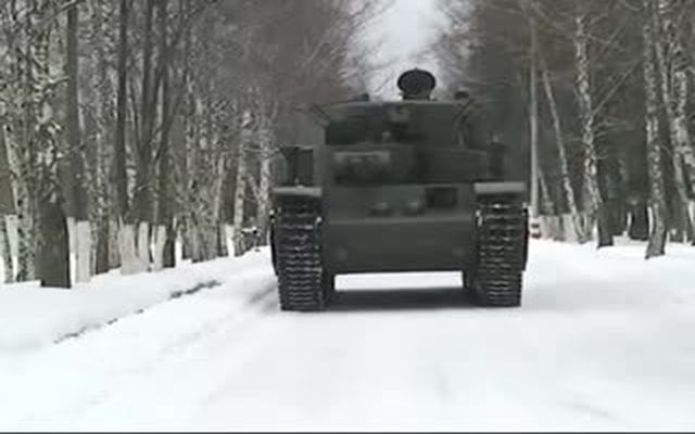 В Кубинке поставили на ход танк Т-35А  