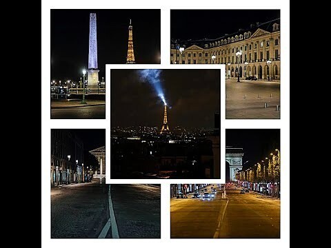 Комендантский час превратил ночной Париж в темный и одинокий город