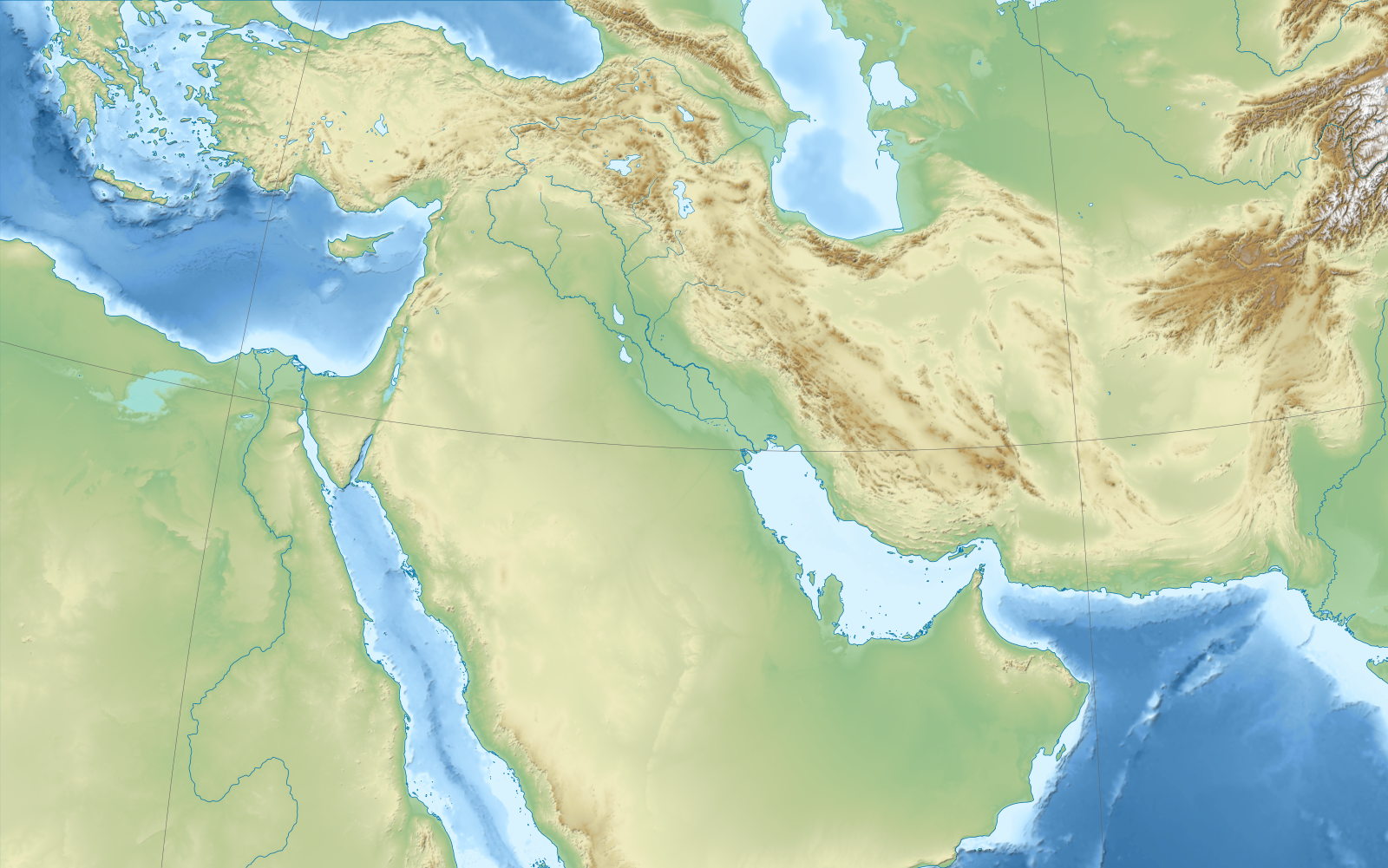 Средиземноморье это азия. Карта ближнего Востока рельеф. Physical Map of Middle East. Карт арельнфа ближнего Востока. Рельеф ближнего Востока.