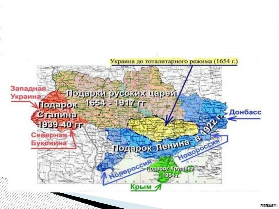 Карта украины с подарками